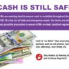 MX8200QT Cash is Safe Marketing Screen